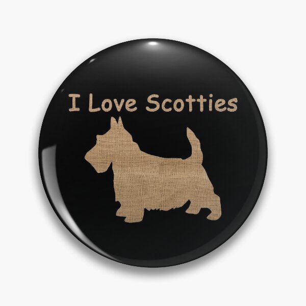 Item preview, Burlap Textured Scottie Dog Silhouette For Scottish Terrier Dog Lover designed and sold by LashCreations.