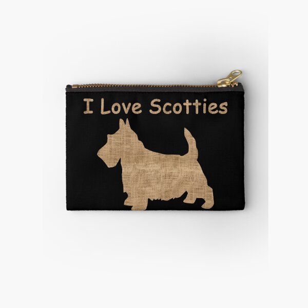Item preview, Burlap Textured Scottie Dog Silhouette For Scottish Terrier Dog Lover designed and sold by LashCreations.