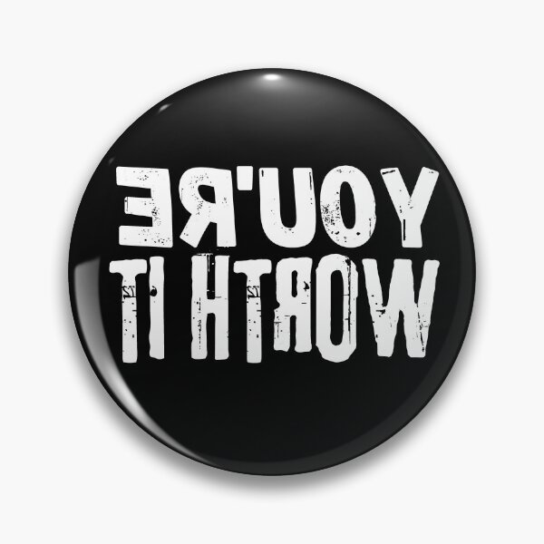Item preview, Backwards Letter You're Worth It, Vintage Grunge designed and sold by ACC .