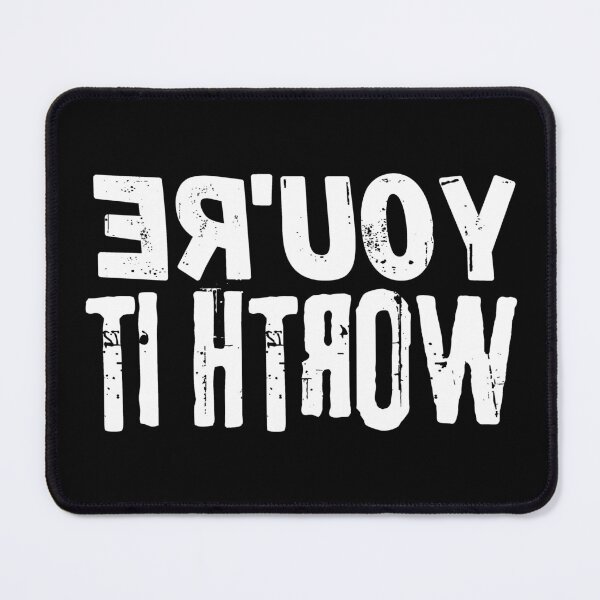 Item preview, Backwards Letter You're Worth It, Vintage Grunge designed and sold by ACC .