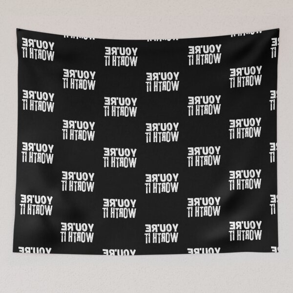 Item preview, Backwards Letter You're Worth It, Vintage Grunge designed and sold by ACC .