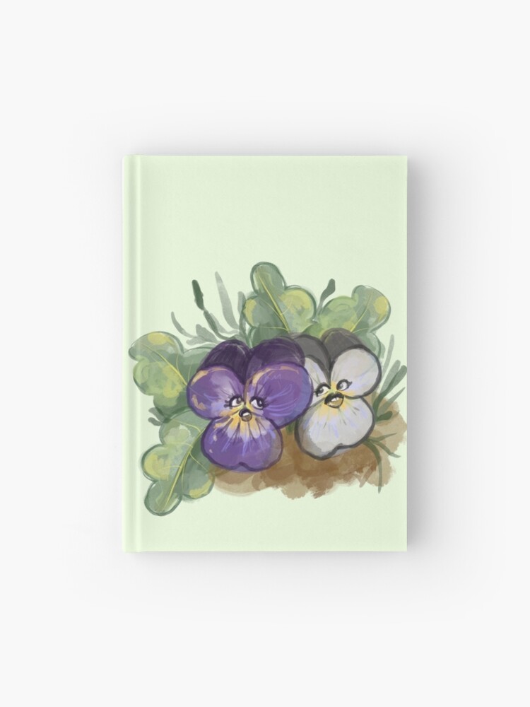 Cuaderno de tapa dura «Hermanas de la flor del pensamiento flores etiqueta  engomada floral camiseta follaje flora fauna Alicia en el país de las  maravillas inspirado charlatán» de nikkolash | Redbubble