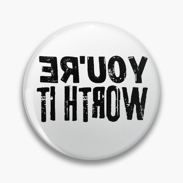 Item preview, Backwards Letter You're Worth It, Vintage Grunge designed and sold by ACC .