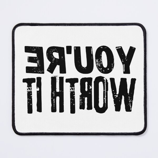Item preview, Backwards Letter You're Worth It, Vintage Grunge designed and sold by ACC .