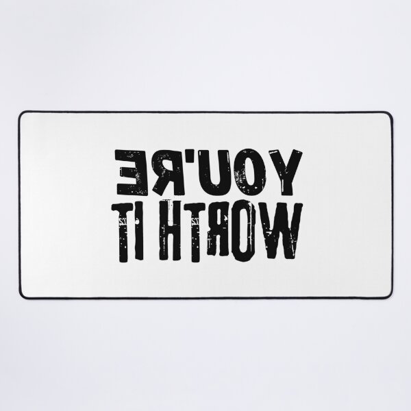 Item preview, Backwards Letter You're Worth It, Vintage Grunge designed and sold by ACC .