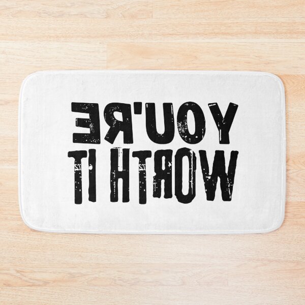 Item preview, Backwards Letter You're Worth It, Vintage Grunge designed and sold by ACC .