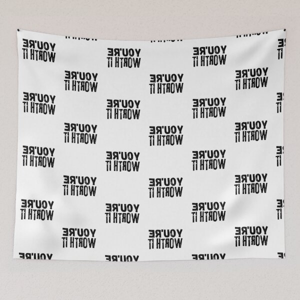 Item preview, Backwards Letter You're Worth It, Vintage Grunge designed and sold by ACC .