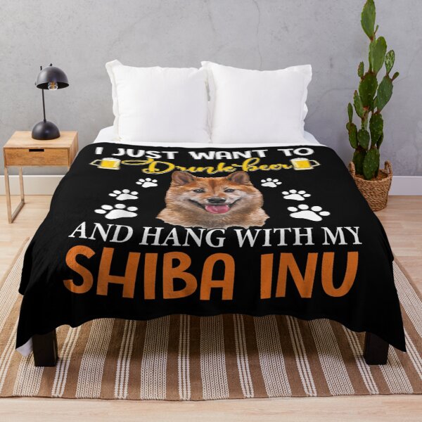 Item preview, Drink Beer Hang With Shiba Inu Gift designed and sold by cysandy.