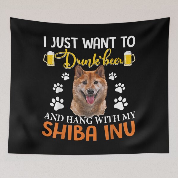 Item preview,  Drink Beer Hang With Shiba Inu Gift designed and sold by cysandy.
