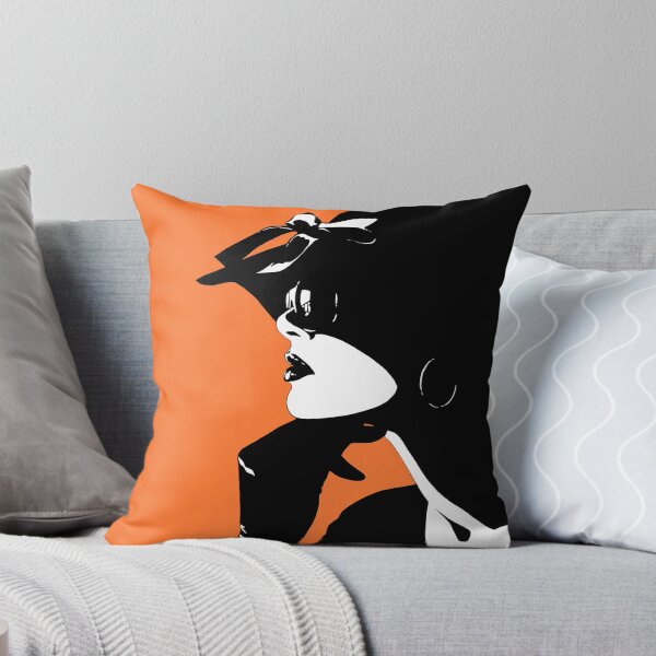 Item preview, Cafe Girl: Reflections (on orange) designed and sold by Brina Williamson.