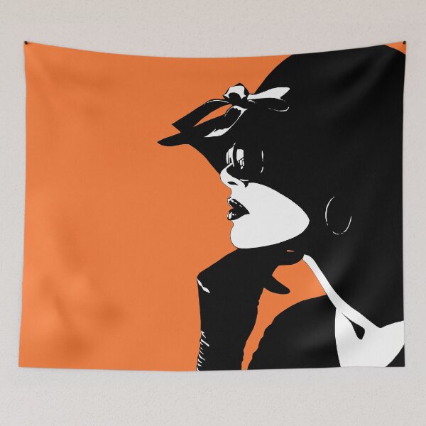 Item preview, Cafe Girl: Reflections (on orange) designed and sold by Brina Williamson.