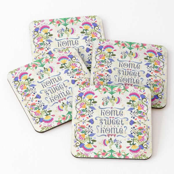 Item preview, Home Sweet Home | Folk Art Flowers designed and sold by CheriesArt.