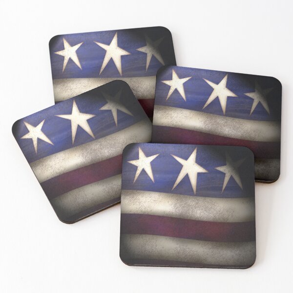 Artikelvorschau, Americana, Red, White & Blue Grunge iPad Case entworfen und verkauft von CheriesArt.