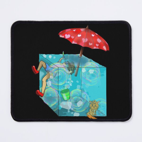 Item preview, On vacation with a gelatinous cube for dungeons and dragons fans designed and sold by CuisineCat.