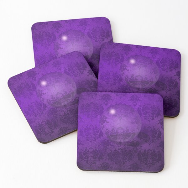 Item preview, Deep Purple Damask Grunge Crystal Ball iPad Case designed and sold by CheriesArt.