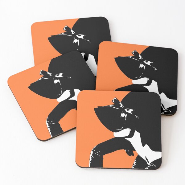 Item preview, Cafe Girl: Obscured (on orange) designed and sold by Brina Williamson.