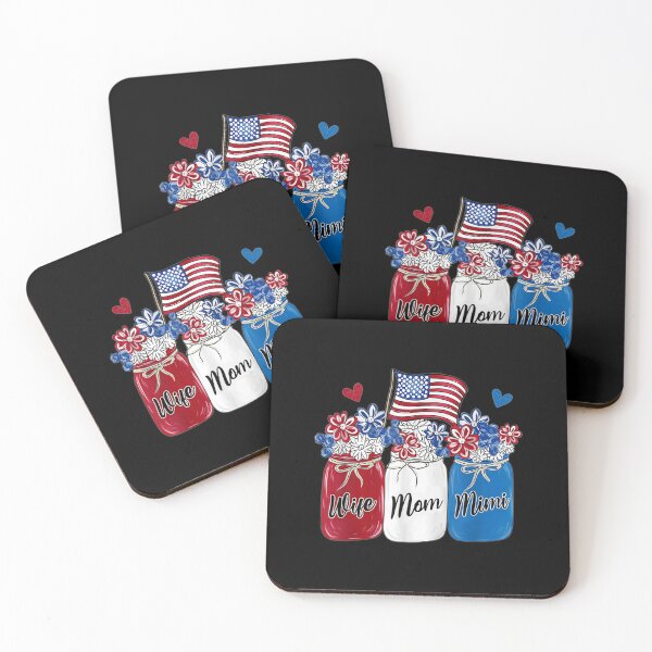 Item preview,  Wife Mom Mimi Sunflower American Flag 4th July designed and sold by cysandy.