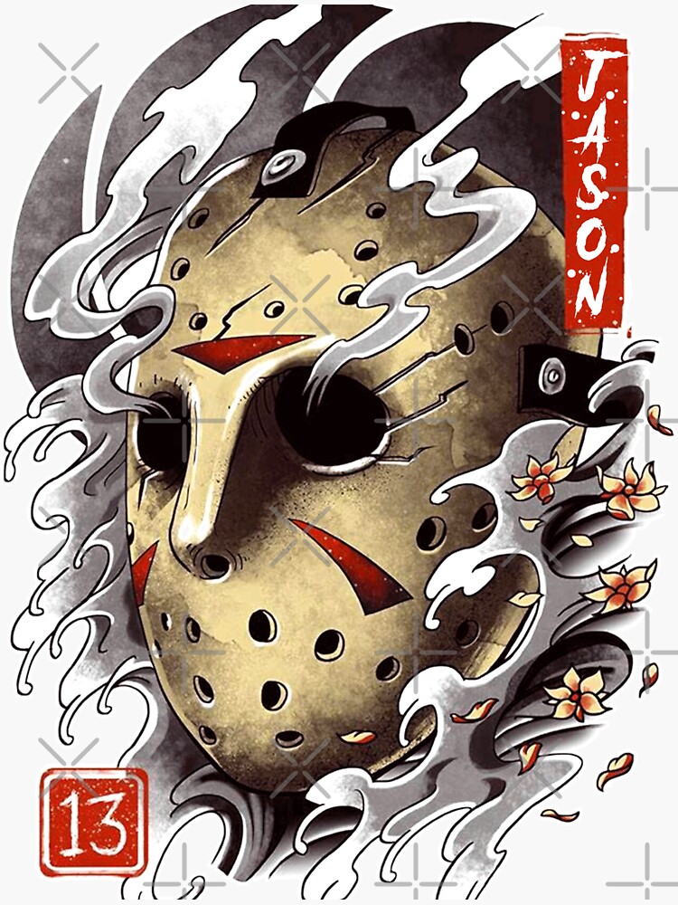 Jason Vorhees Friday the 13th Vinyl Window Cling Decal NEW