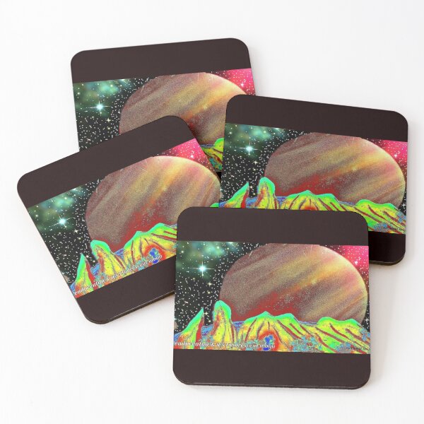 Item preview, COSMMIC ART              //    Planet Vendorenton & it's flourescent moon designed and sold by Imagin8er.