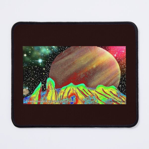 Item preview, COSMMIC ART // Planet Vendorenton & it's flourescent moon designed and sold by Imagin8er.