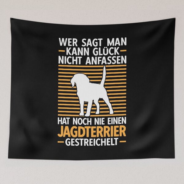 Artikelvorschau, Deutscher Jagdterrier streicheln Jagdhund Spruch entworfen und verkauft von madgrfx.