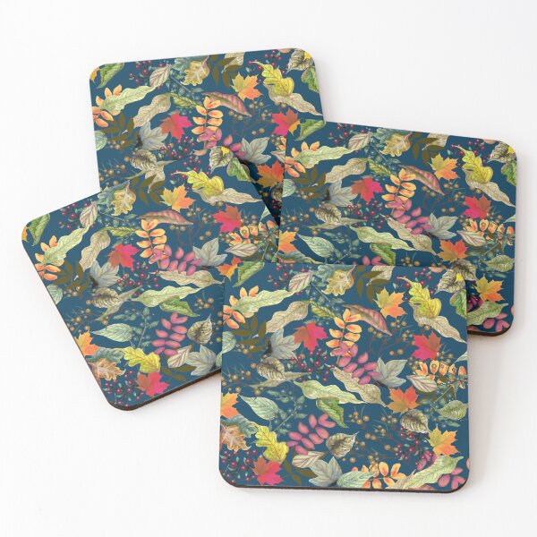 Item preview, FALL LEAVES and BERRIES | FALL SOCKS | CHERIE'S ART(C)2021 designed and sold by CheriesArt.
