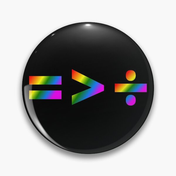 Item preview, Equality is Greater Than Division, Rainbow designed and sold by ACC .