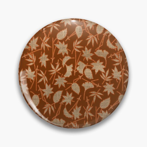 Item preview, Burlap Textured Autumn Leaves Seamless Pattern designed and sold by LashCreations.