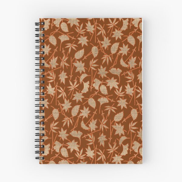 Item preview, Burlap Textured Autumn Leaves Seamless Pattern designed and sold by LashCreations.