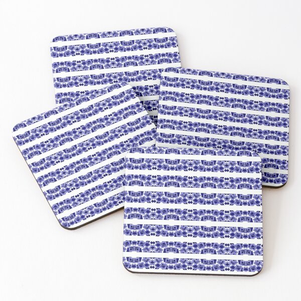 Item preview, Trendy Breton Afro-blue print designed and sold by amoribella-blue.