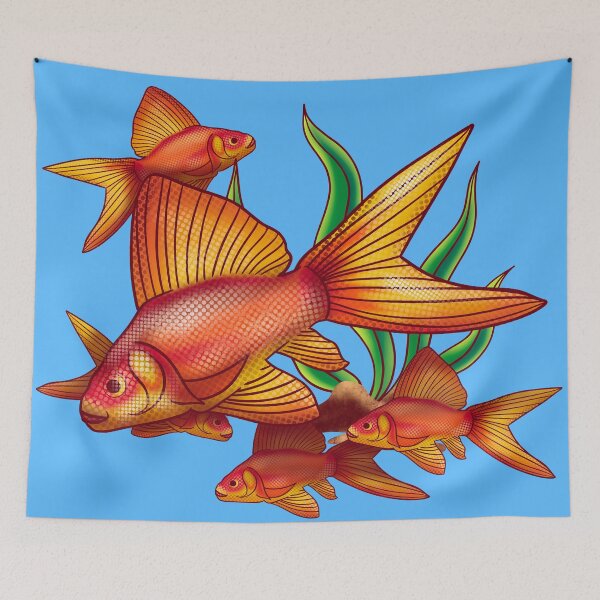 Item preview, Fish Colonies Illustration designed and sold by nickardi.