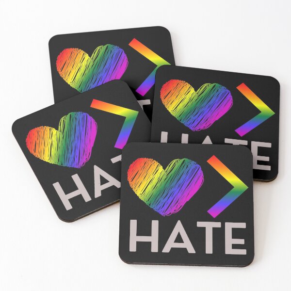 Item preview, Love is Greater Than Hate, Rainbow Heart designed and sold by ACC .