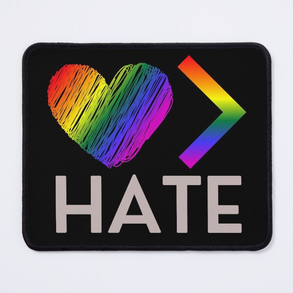 Item preview, Love is Greater Than Hate, Rainbow Heart designed and sold by ACC .