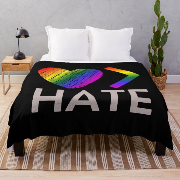 Item preview, Love is Greater Than Hate, Rainbow Heart designed and sold by ACC .