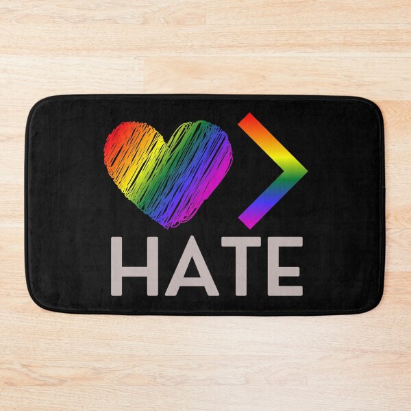 Item preview, Love is Greater Than Hate, Rainbow Heart designed and sold by ACC .