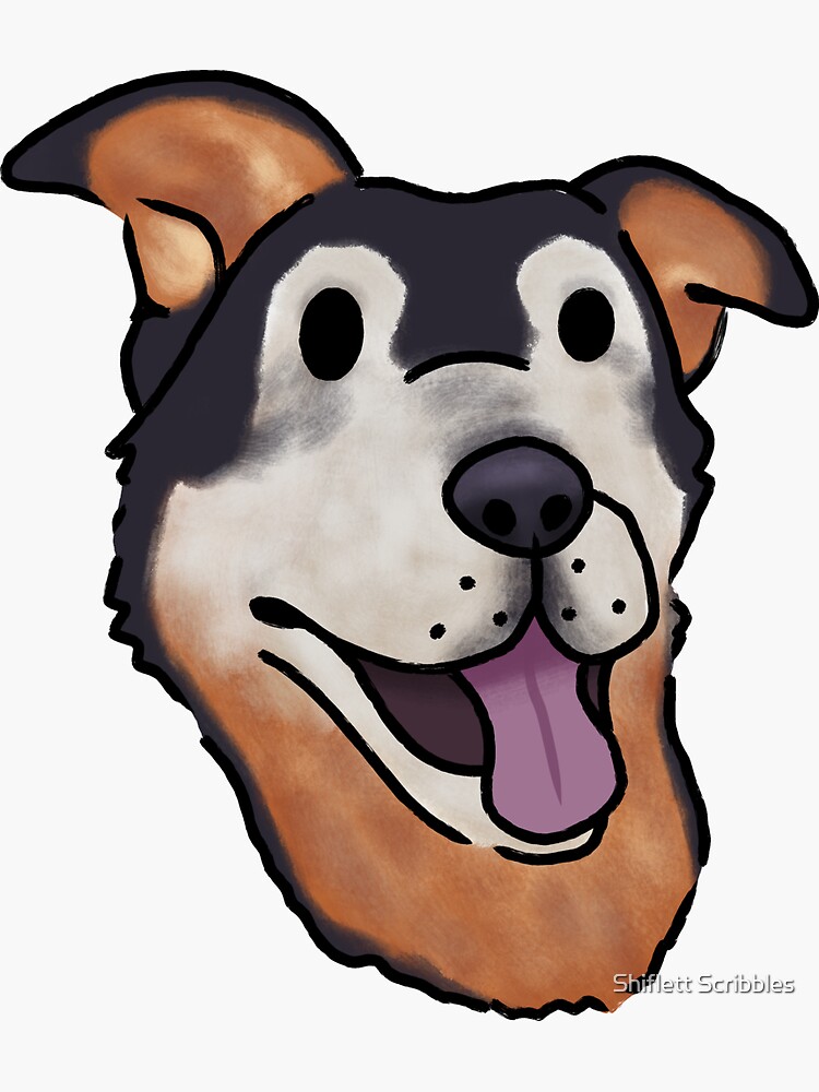"Old Mutt" Sticker by Shiflettphoto Redbubble