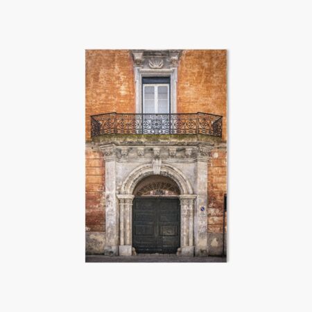 Decorative door in Nardo, Italy Art Board Print