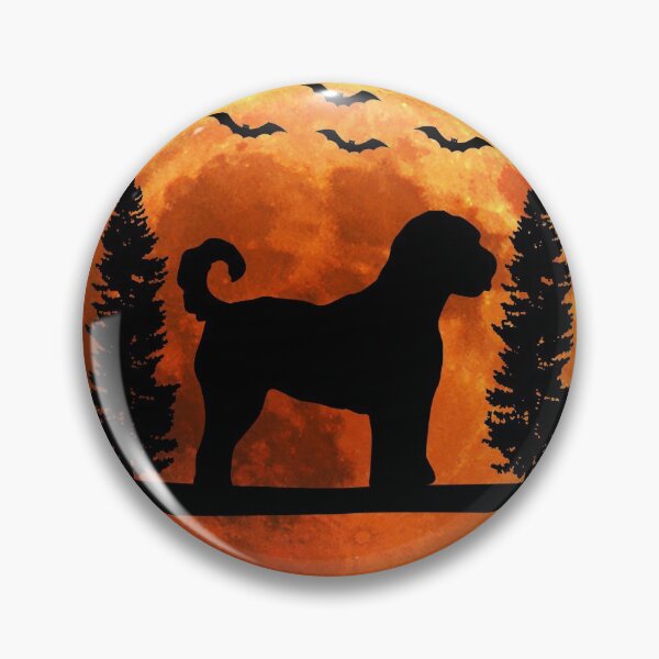Artikelvorschau, Labradoodle Hundeliebhaber Mond Labradoodle Halloween-Geschenk entworfen und verkauft von alaechamlal.