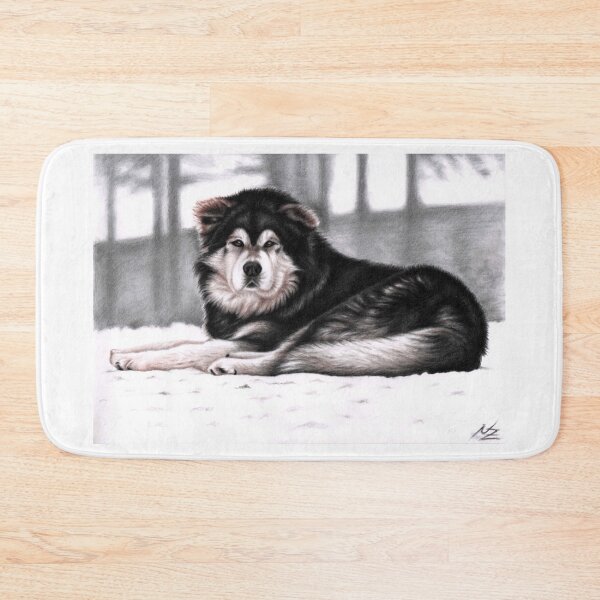 Item preview, Alaskan Malamute Winter designed and sold by Arts & Dogs.
