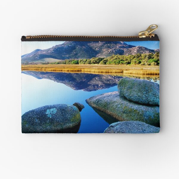 Tidal River Reflection Zipper Pouch