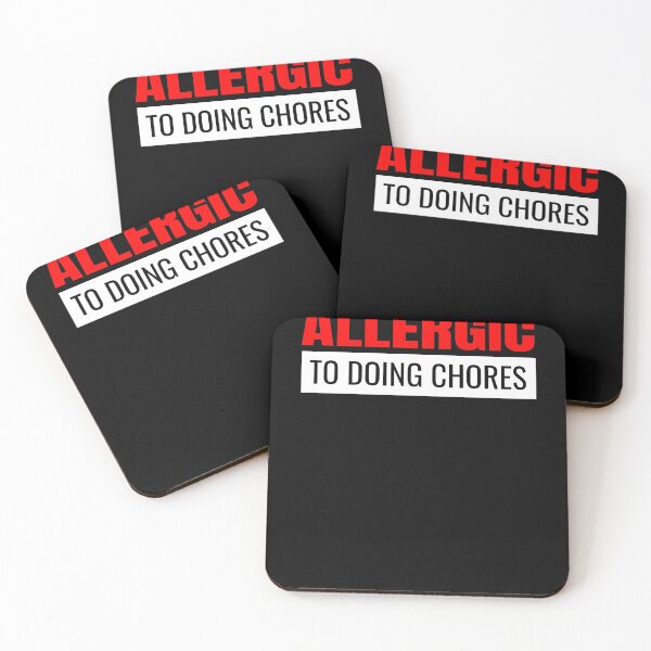 Item preview, Allergic To Doing Chores Funny Cleaning Janitor designed and sold by RainbowChildArt.