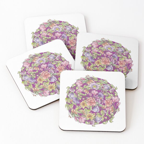 Item preview, Summer sizzle - circle of flowers t-shirt design designed and sold by Lolly's Lane Shoppe.