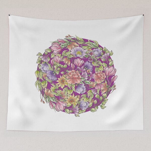 Artikelvorschau, Summer Sizzle - T-Shirt-Design mit Blumenkreis entworfen und verkauft von Lolly's Lane Shoppe.