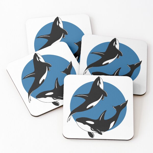 Item preview, Swimming Orca Whales designed and sold by SADAL1EN.