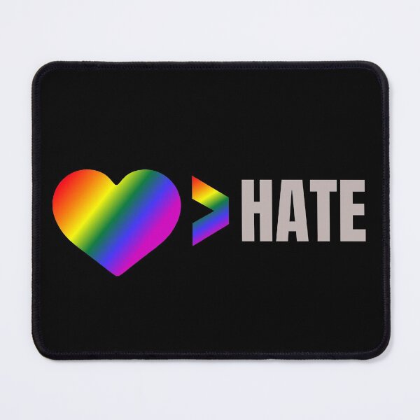 Item preview, Love is Greater Than Hate, Rainbow Heart designed and sold by ACC .