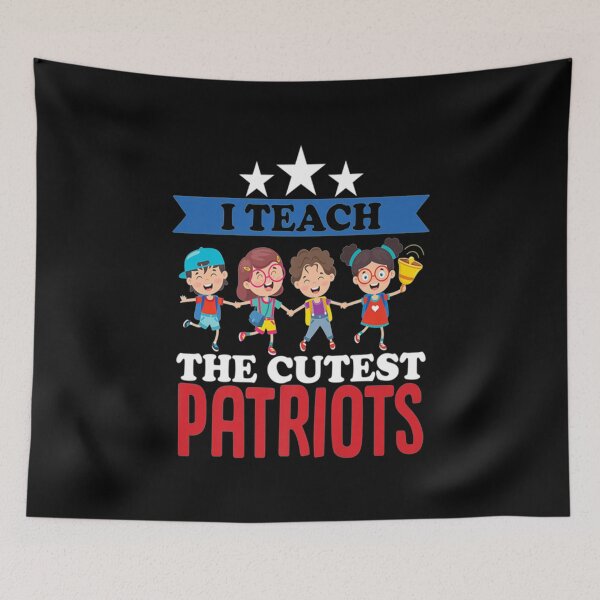 Artikelvorschau, Kindergarten Preschool Teacher I Teach T-ShirtKINDERGARTEN PRESCHOOL TEACHER I TEACH THE CUTEST PATRIOTS entworfen und verkauft von ShopBaoloc.