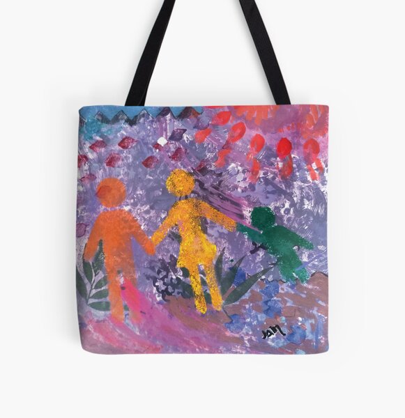 Family Sunset Universal Icons All Over Print Tote Bag