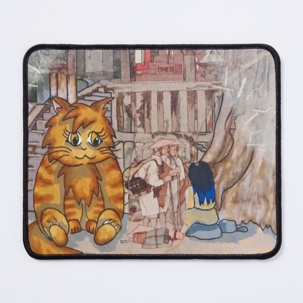 Item preview, Big cat pilgrim at a Japanese shrine designed and sold by CuisineCat.