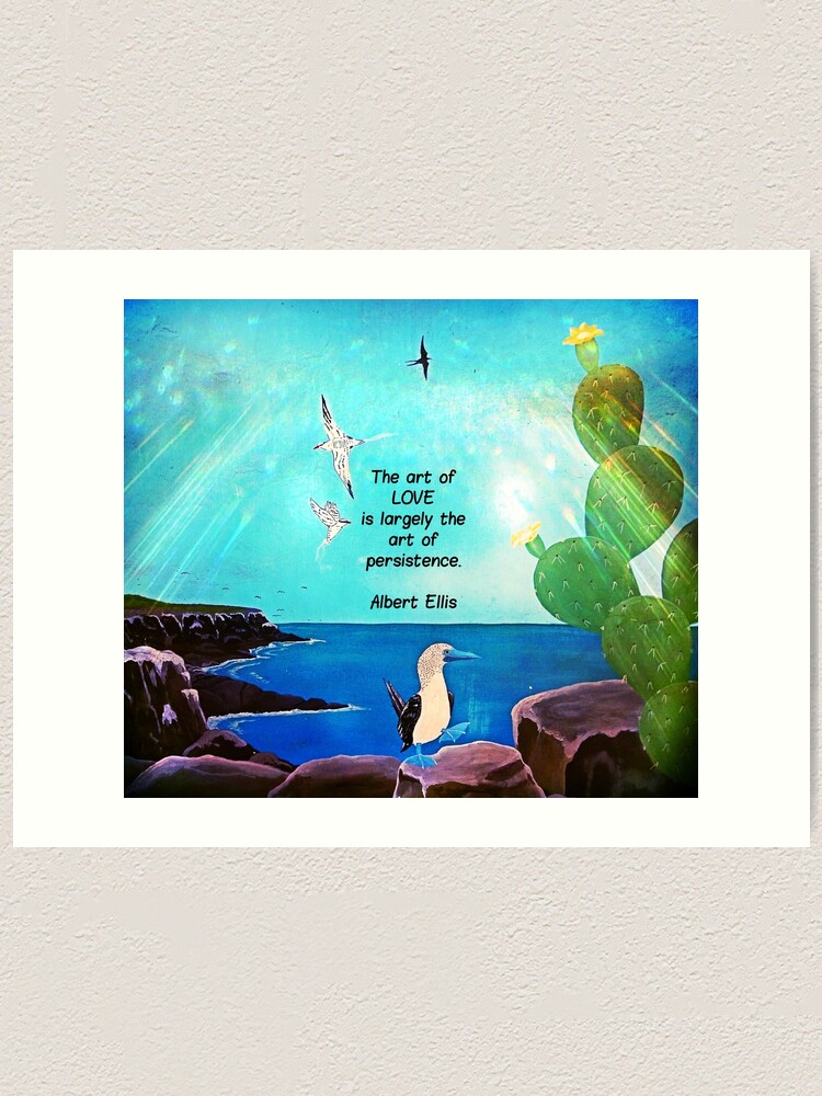 Impression Artistique L Art De L Amour Citation Inspirante Avec La Nature Peinture Par Blue Kitten Redbubble