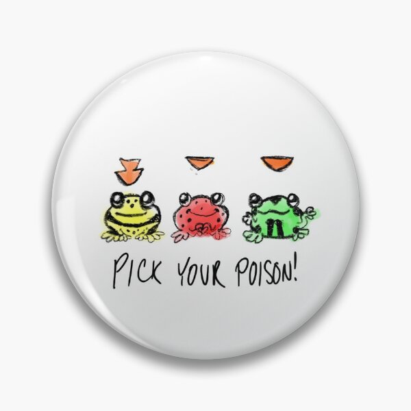 Item preview, Pick Your Poison Poison Dart Frog Cartoon designed and sold by MarckRivers.